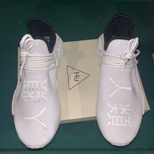 Size 11  
Pharrell X NMD Human Race “Core White” Brand New Never Worn.. 200$ OBO